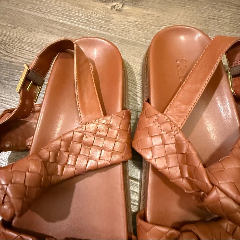 Schutz Kareena Knot Sporty Sandal Brown Size 11 - Picture 5 of 7
